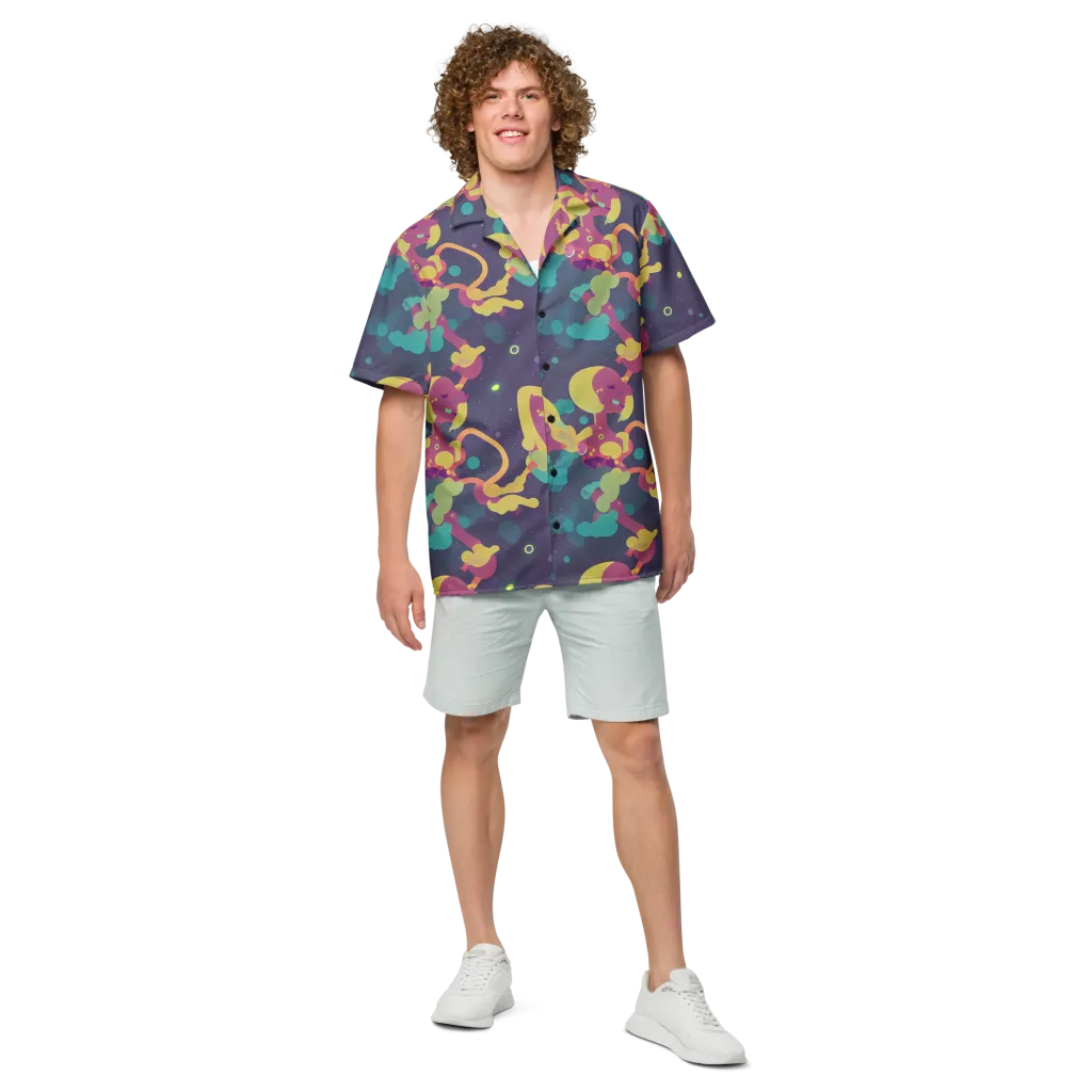 Cosmic Playroom on Button Shirt — Front