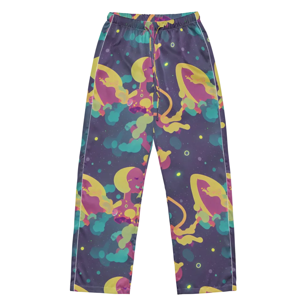 Cosmic Playroom on Women's Pajama Pants — Front