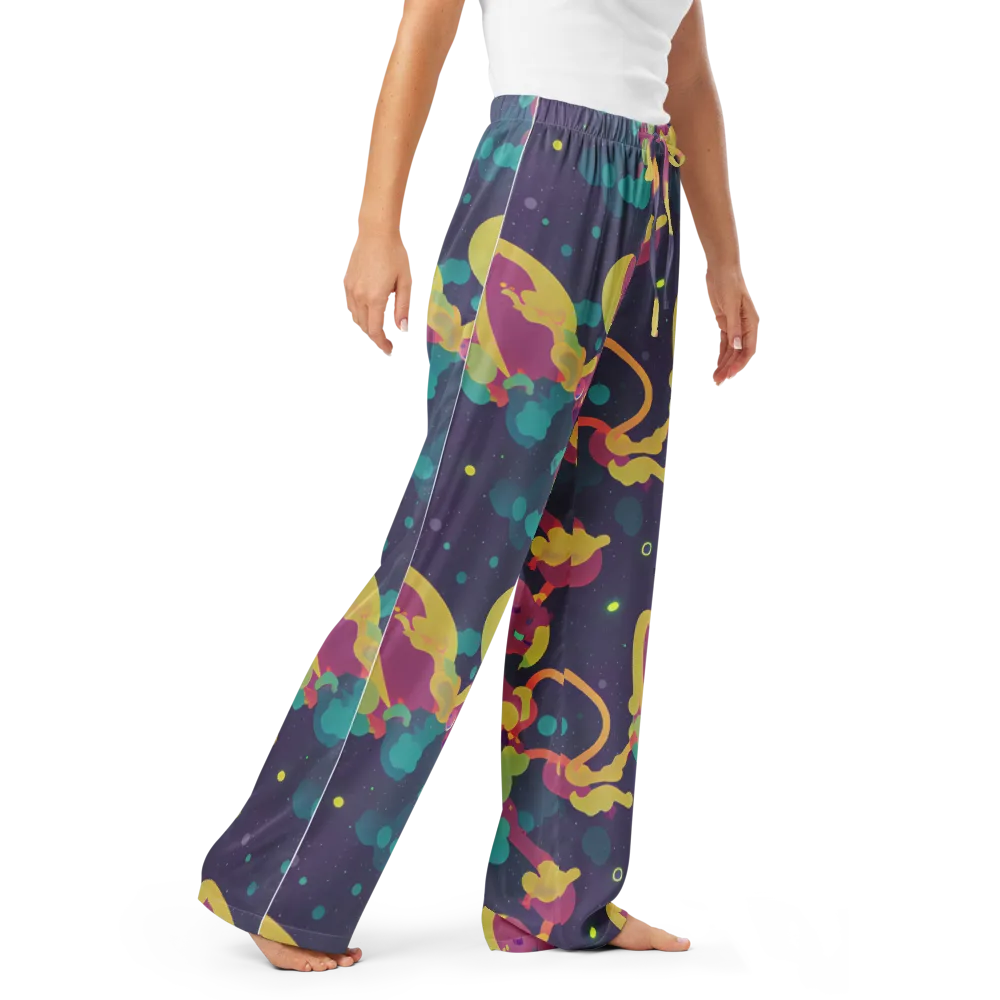 Cosmic Playroom on Women's Pajama Pants — Right Front