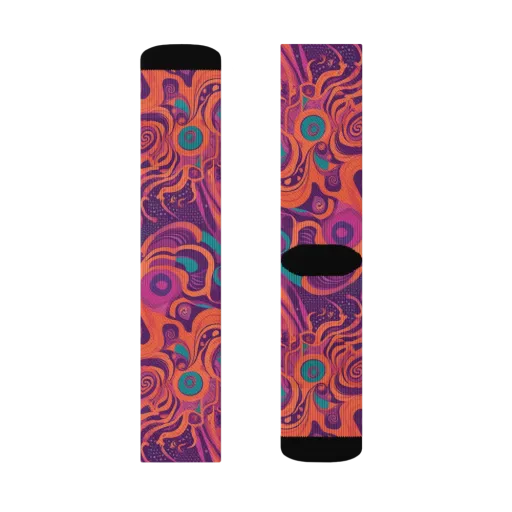 Psychedelic Paisley on a Socks