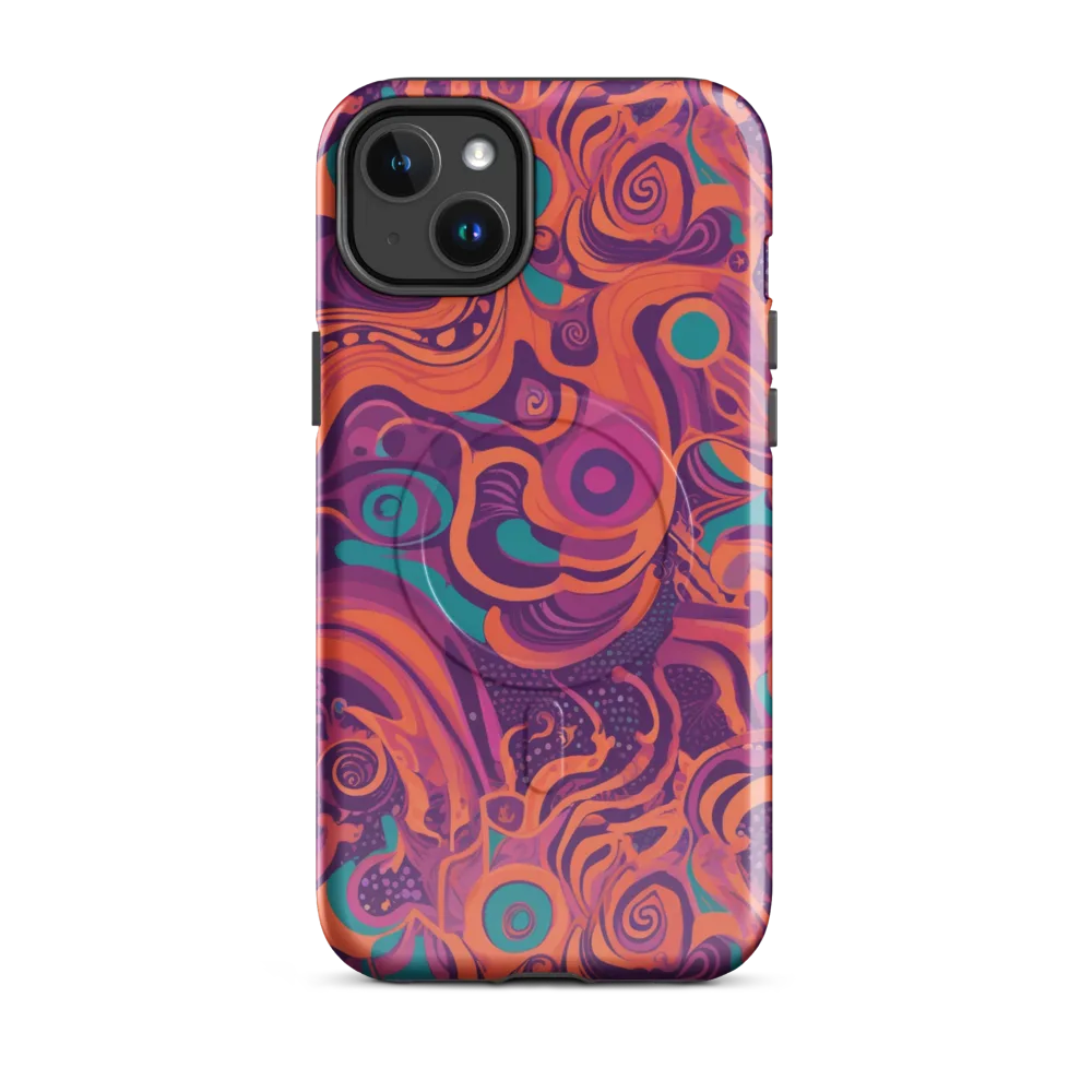 Psychedelic Paisley on MagSafe Tough Case for iPhone® — Front