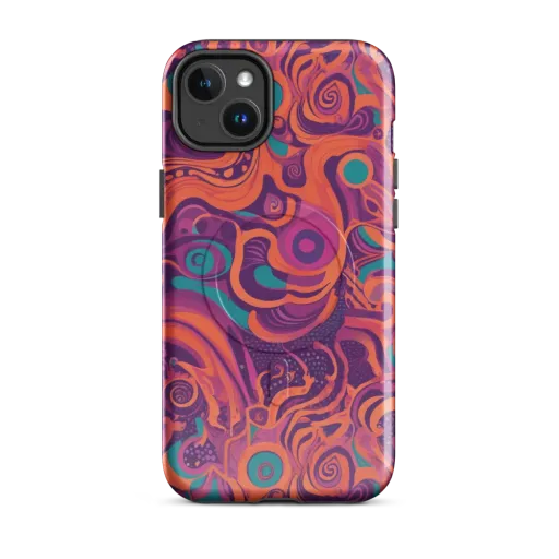Psychedelic Paisley on a MagSafe Tough Case for iPhone®