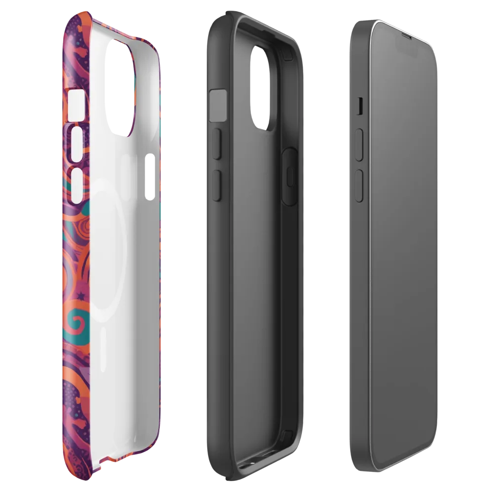 Psychedelic Paisley on MagSafe Tough Case for iPhone® — Front