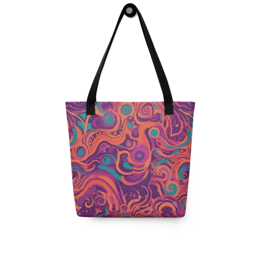 Psychedelic Paisley on a Tote Bag