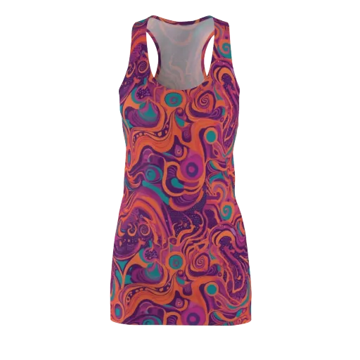 Psychedelic Paisley on a Racerback Dress