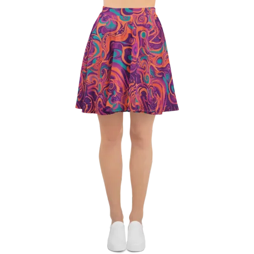 Psychedelic Paisley on a Skater Skirt