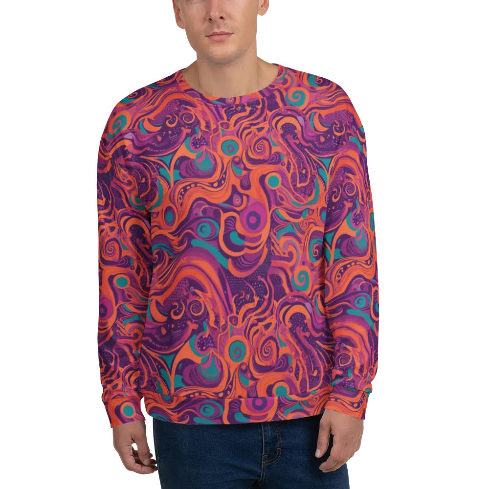 Psychedelic Paisley on Sweatshirt — Front