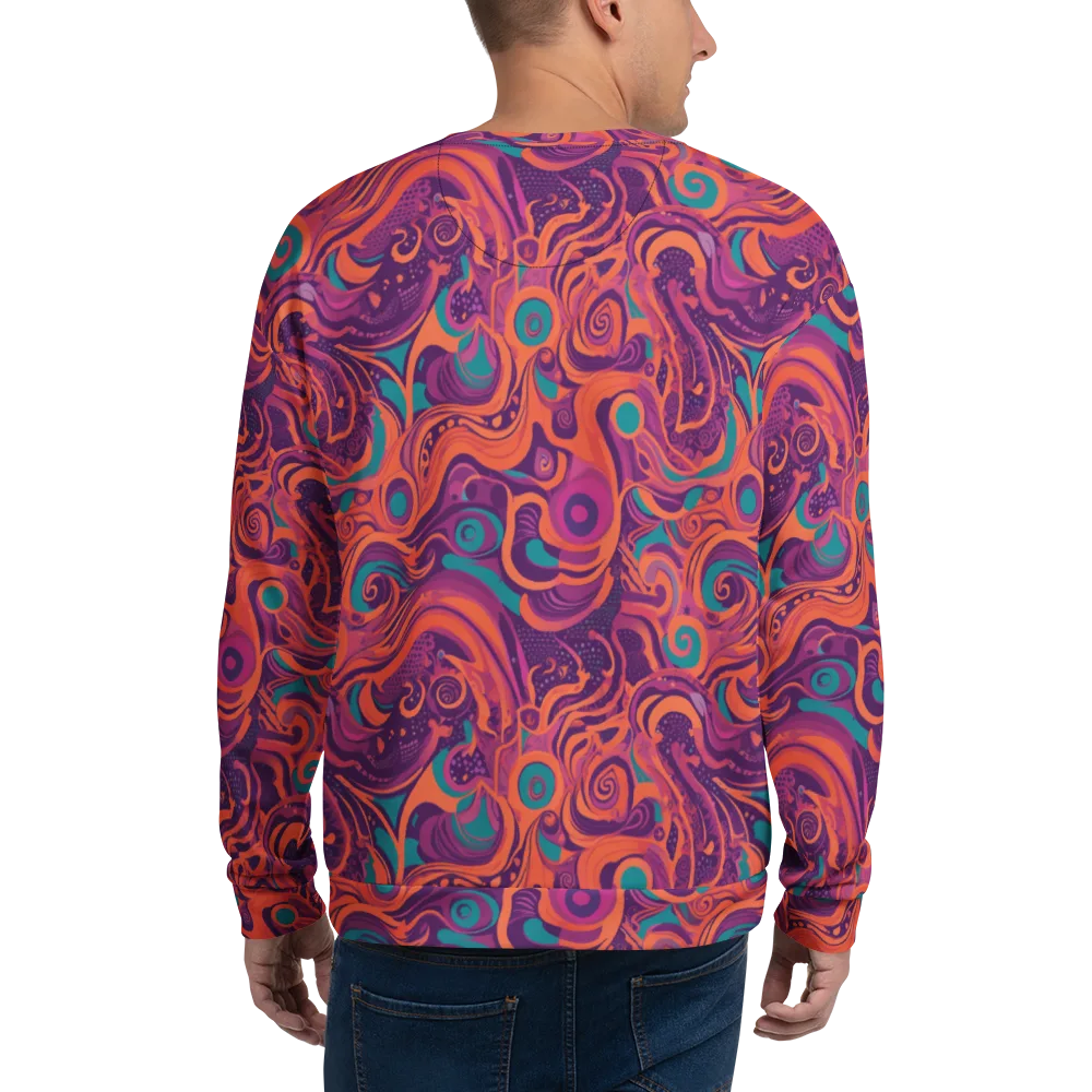 Psychedelic Paisley on Sweatshirt — Back