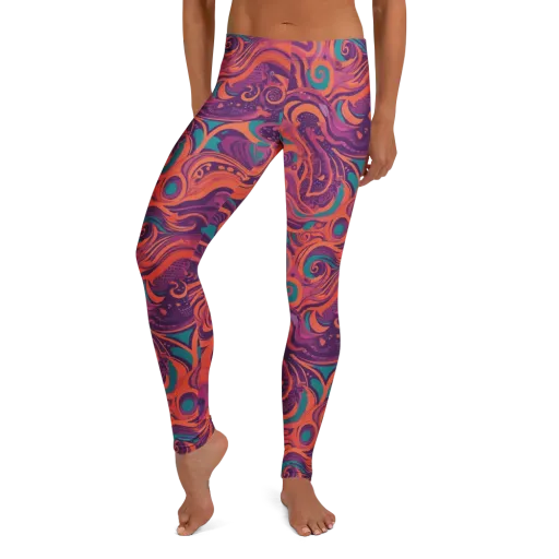 Psychedelic Paisley on a Leggings