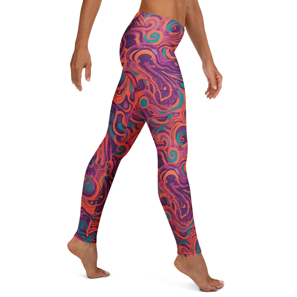 Psychedelic Paisley on Leggings — Right