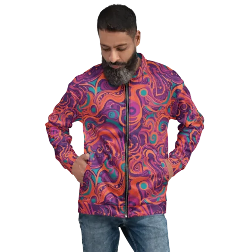 Psychedelic Paisley on a Bomber Jacket