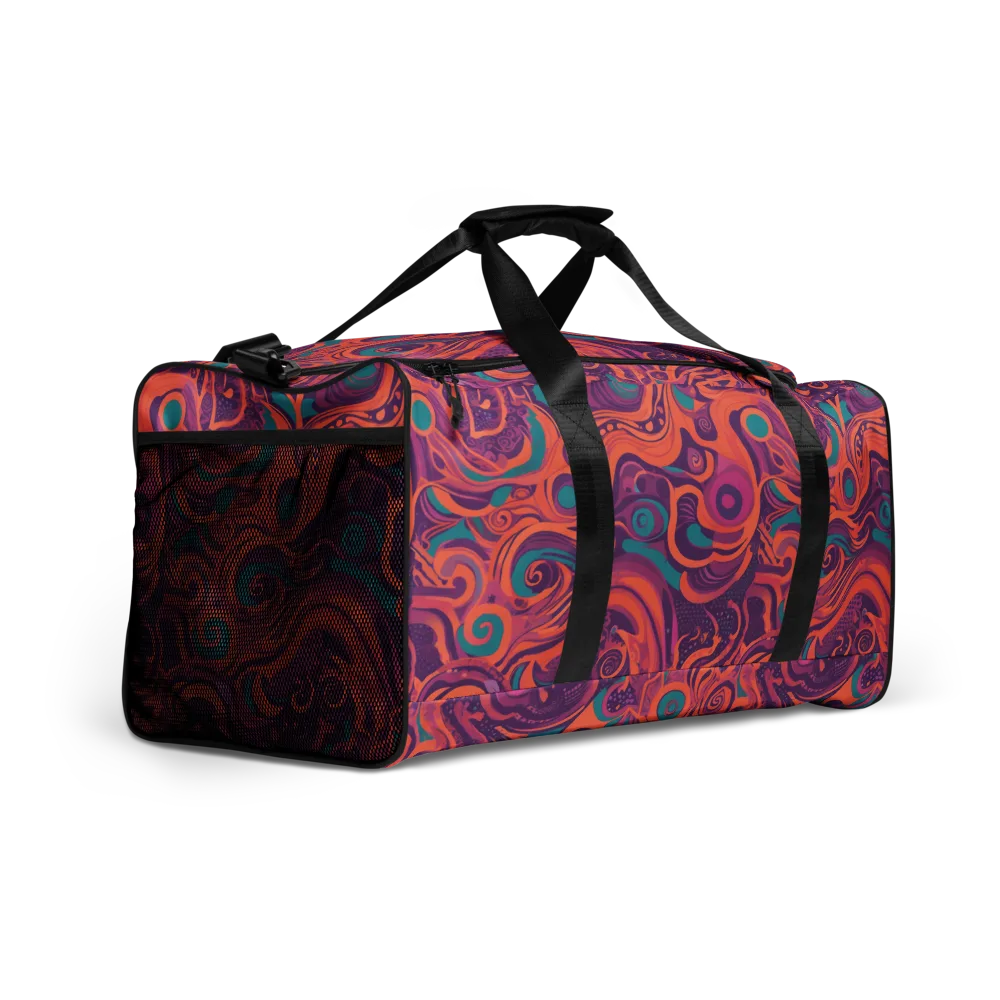 Psychedelic Paisley on Duffle Bag — Right Front