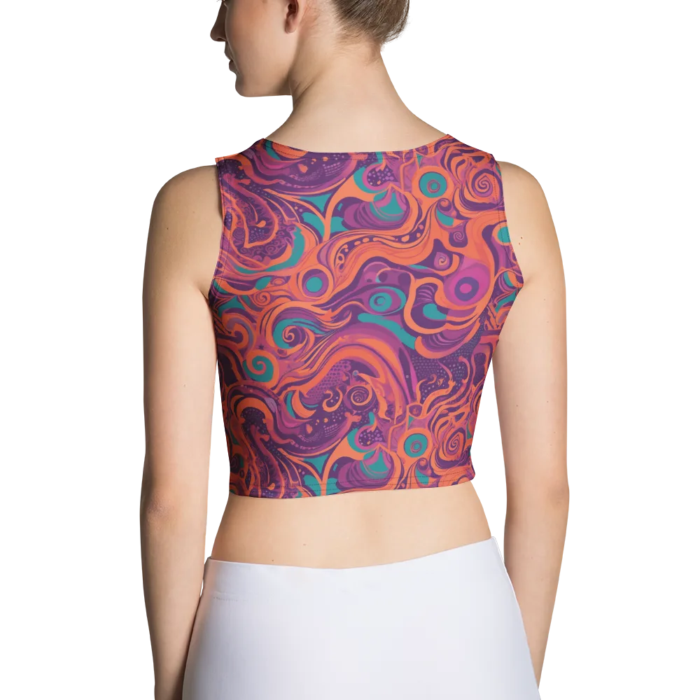 Psychedelic Paisley on Crop Top — Back