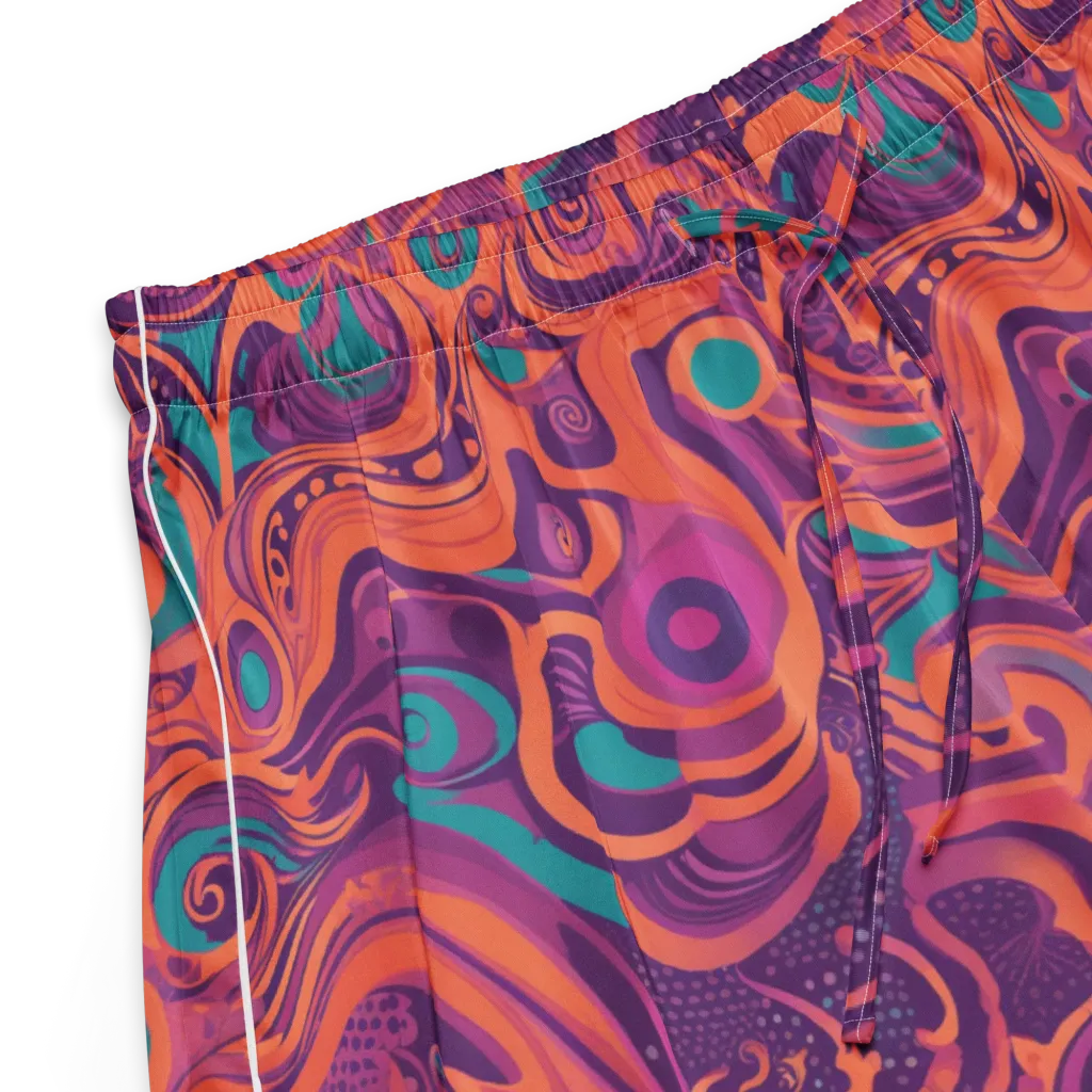 Psychedelic Paisley on Women's Pajama Shorts — Product details