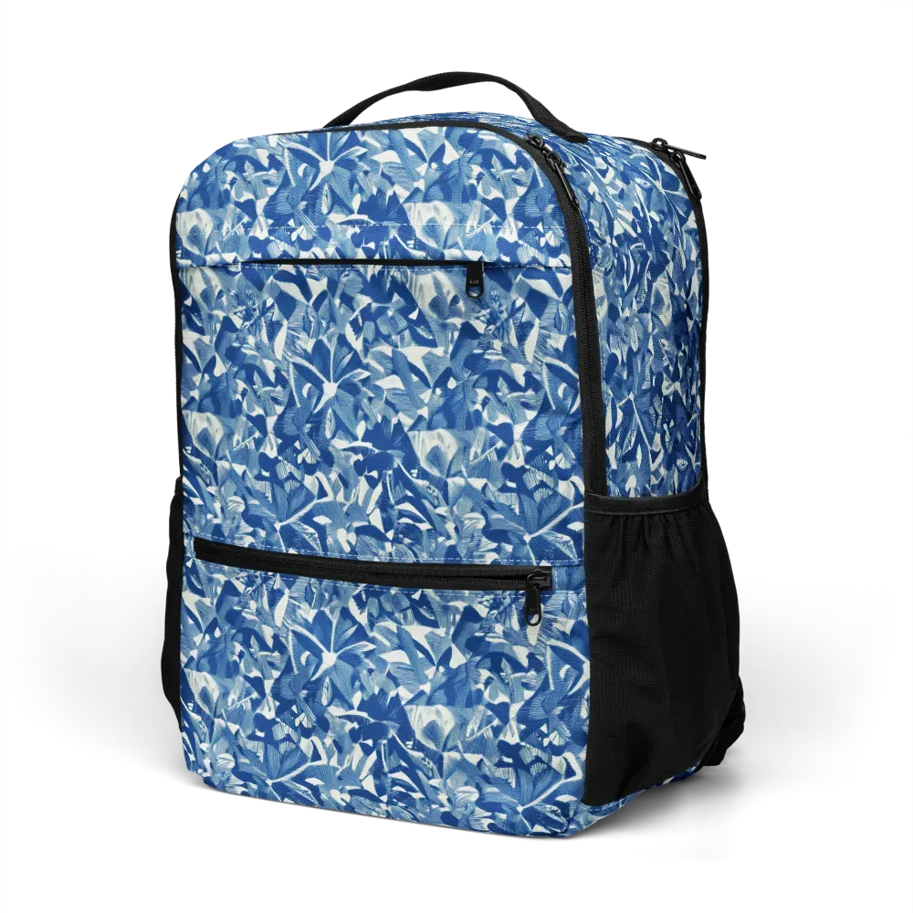 Blue Orchard on Utility Backpack — Left Front