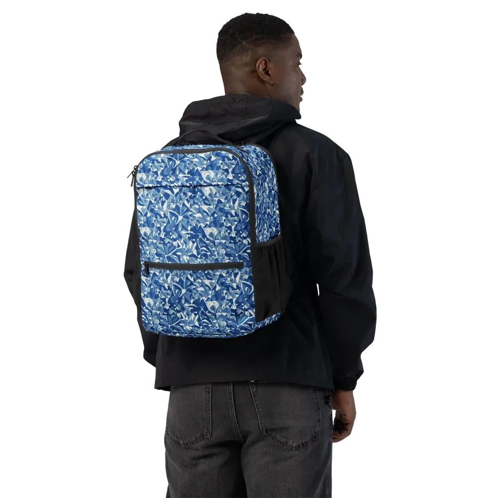 Blue Orchard on Utility Backpack — Back