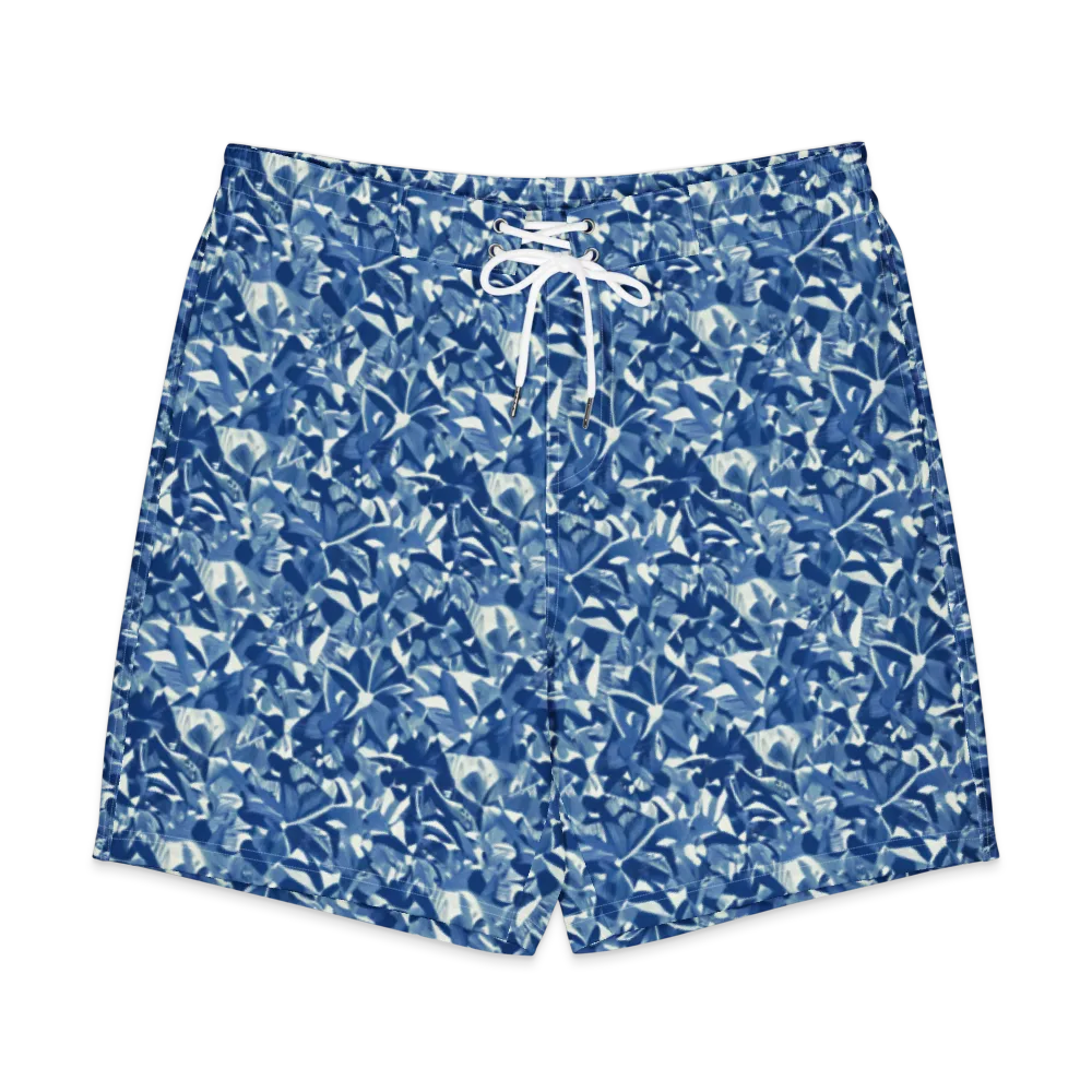 Blue Orchard on Men's Board Shorts — Front