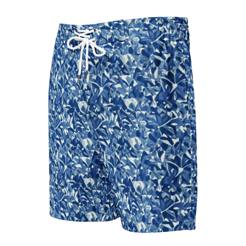 Blue Orchard on Men's Board Shorts — Front