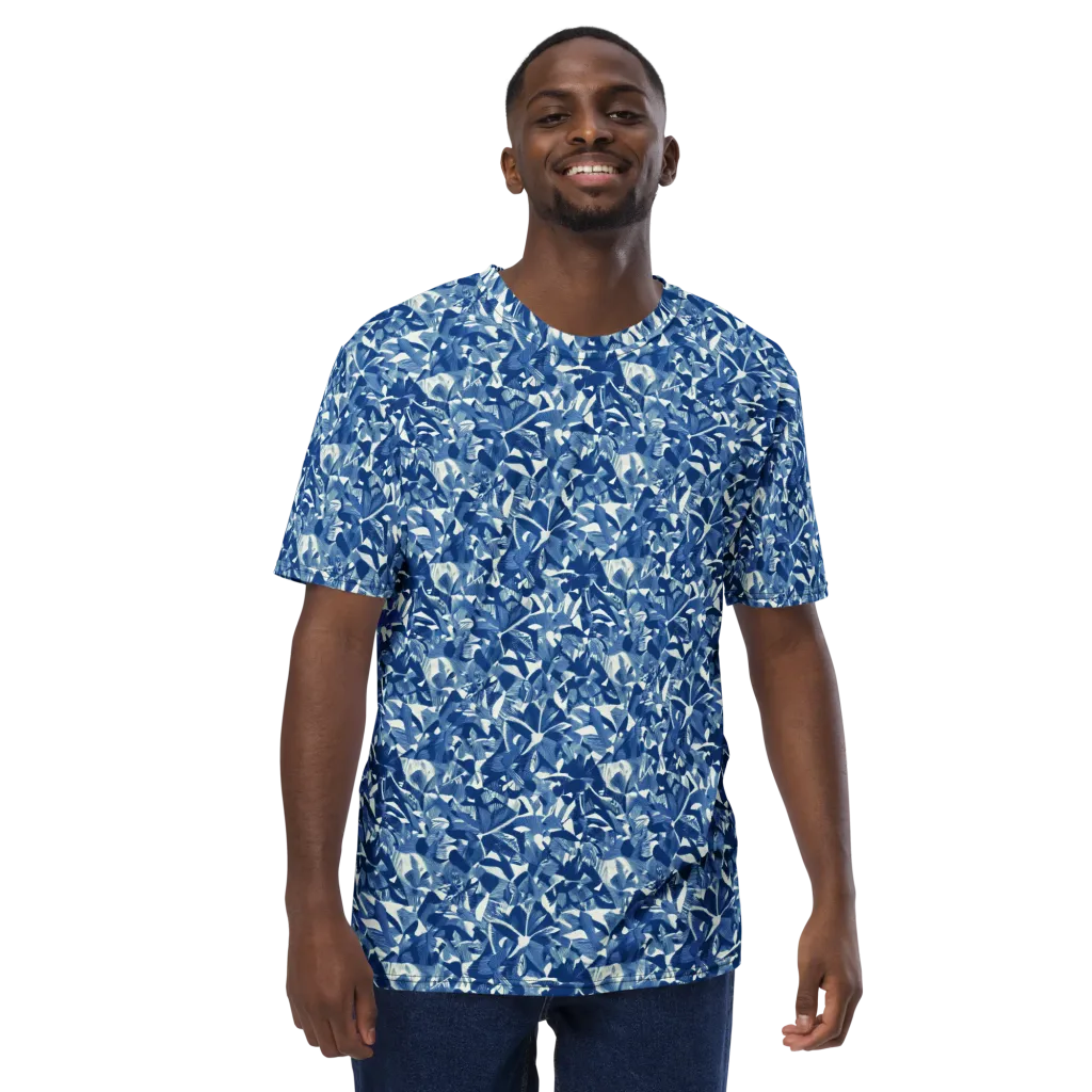 Blue Orchard on Men's Crew Neck T-Shirt — Front