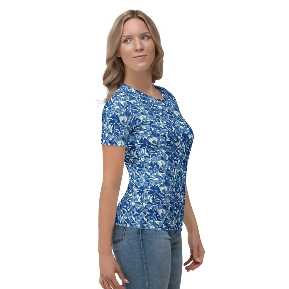 Blue Orchard on Women's Crew Neck T-Shirt — Right