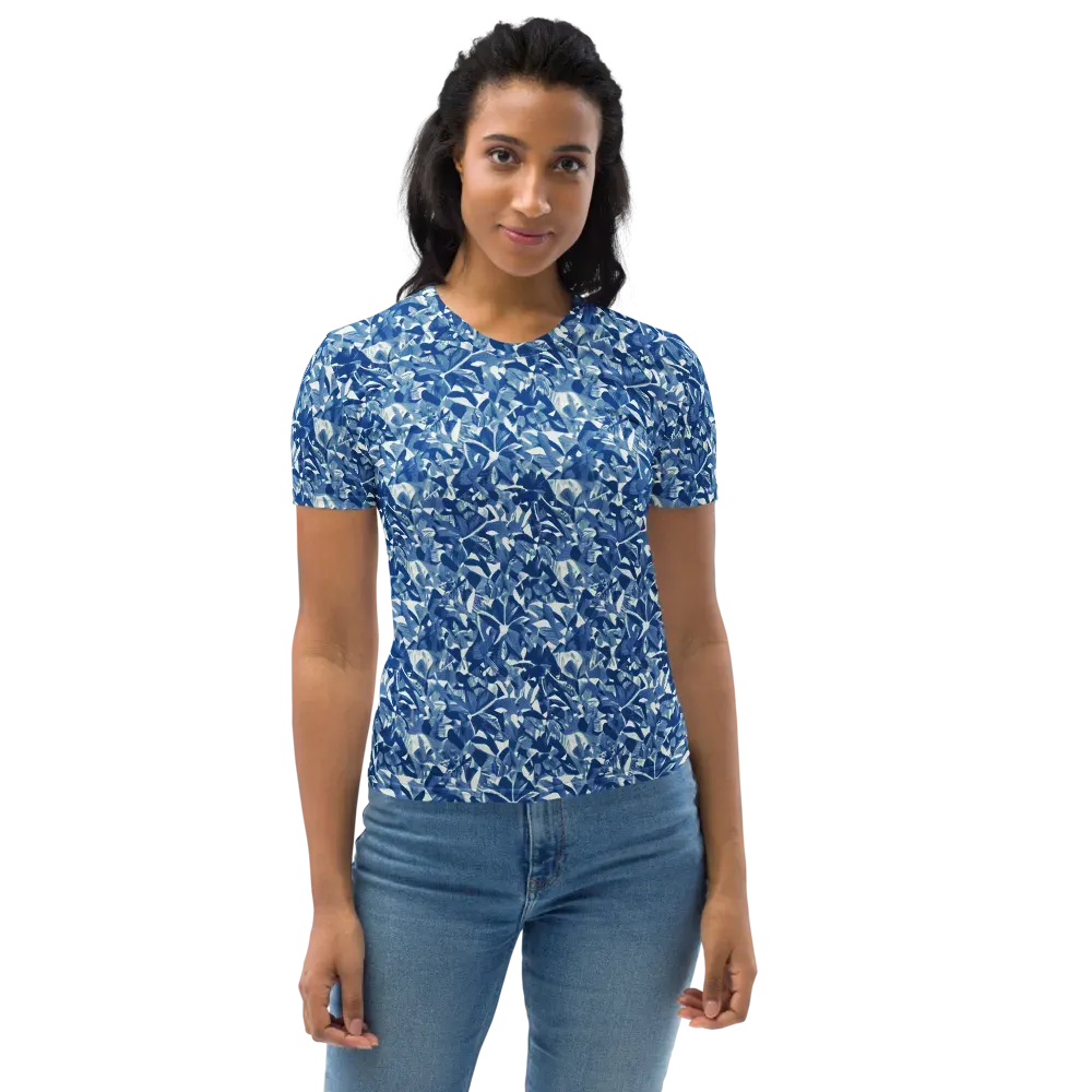 Blue Orchard on Women's Crew Neck T-Shirt — Front