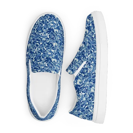 Blue Orchard on a Men's Slip-On Canvas Shoes