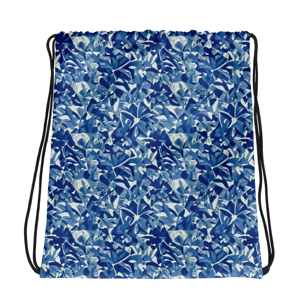 Blue Orchard on Drawstring Bag — Photo