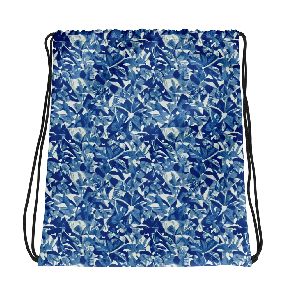 Blue Orchard on Drawstring Bag — Photo