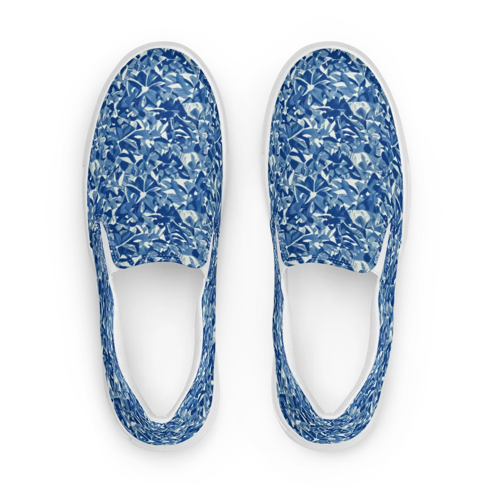 Blue Orchard on Women's Slip-On Canvas Shoes — Front