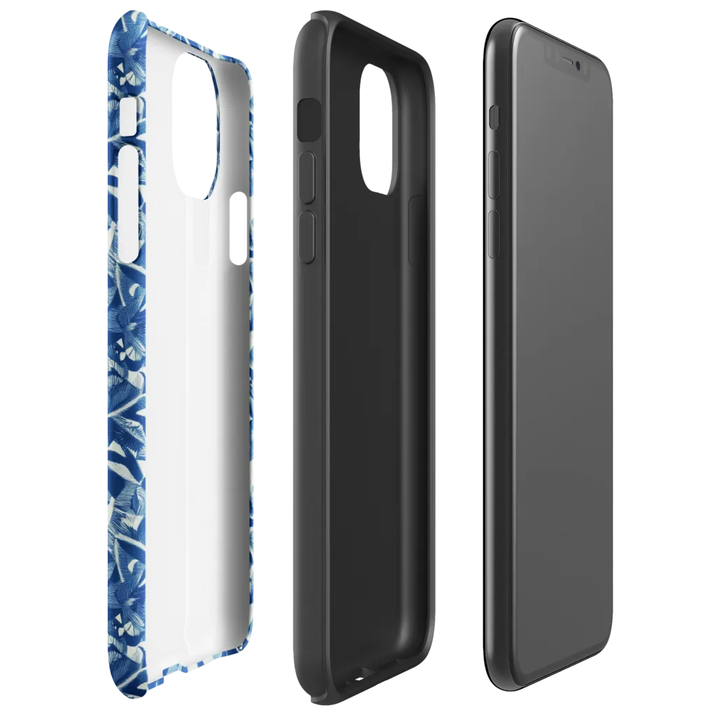 Blue Orchard on Tough Case for iPhone® — Right