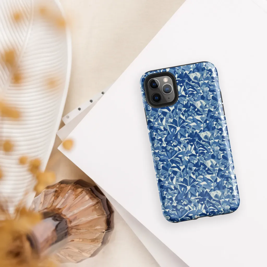 Blue Orchard on Tough Case for iPhone® — Front