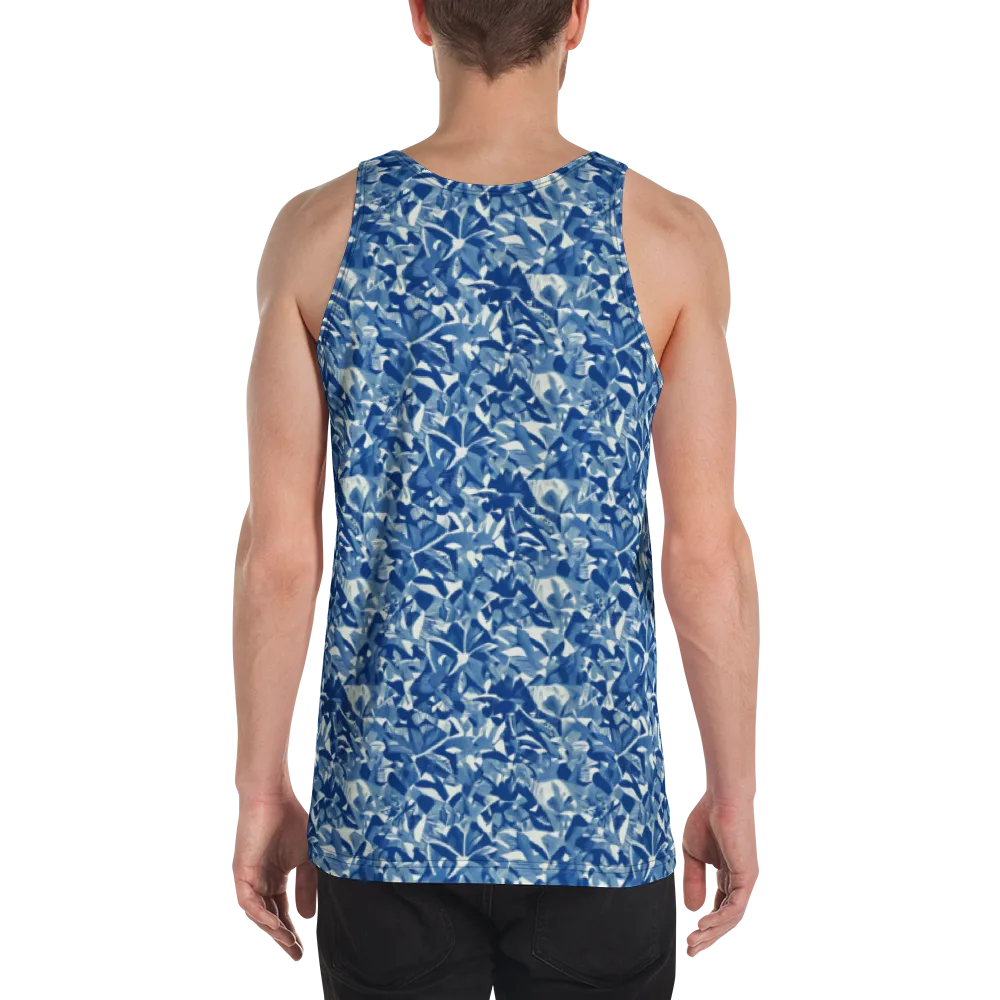 Blue Orchard on Men's Tank Top — Back