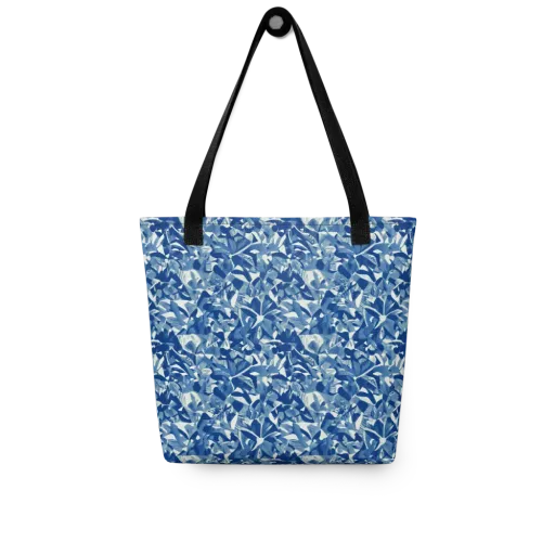 Blue Orchard on a Tote Bag
