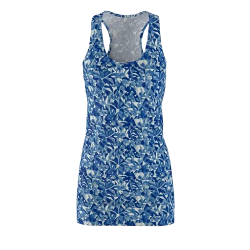 Blue Orchard on a Racerback Dress