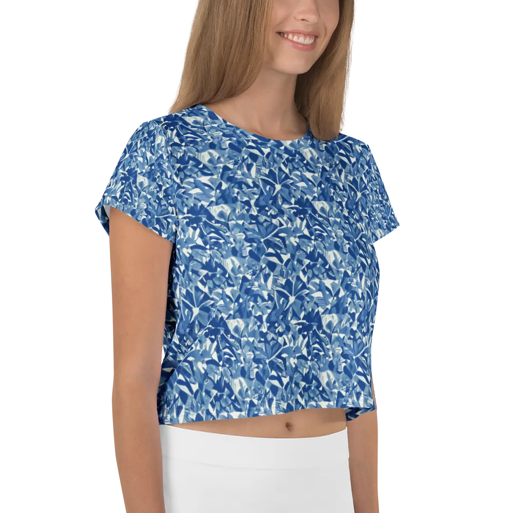 Blue Orchard on Crop Tee — Right