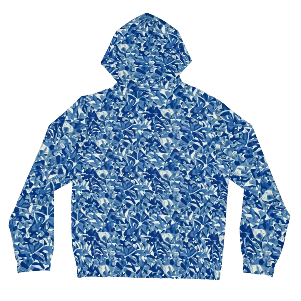 Blue Orchard on Women's Full-Zip Hoodie — Back