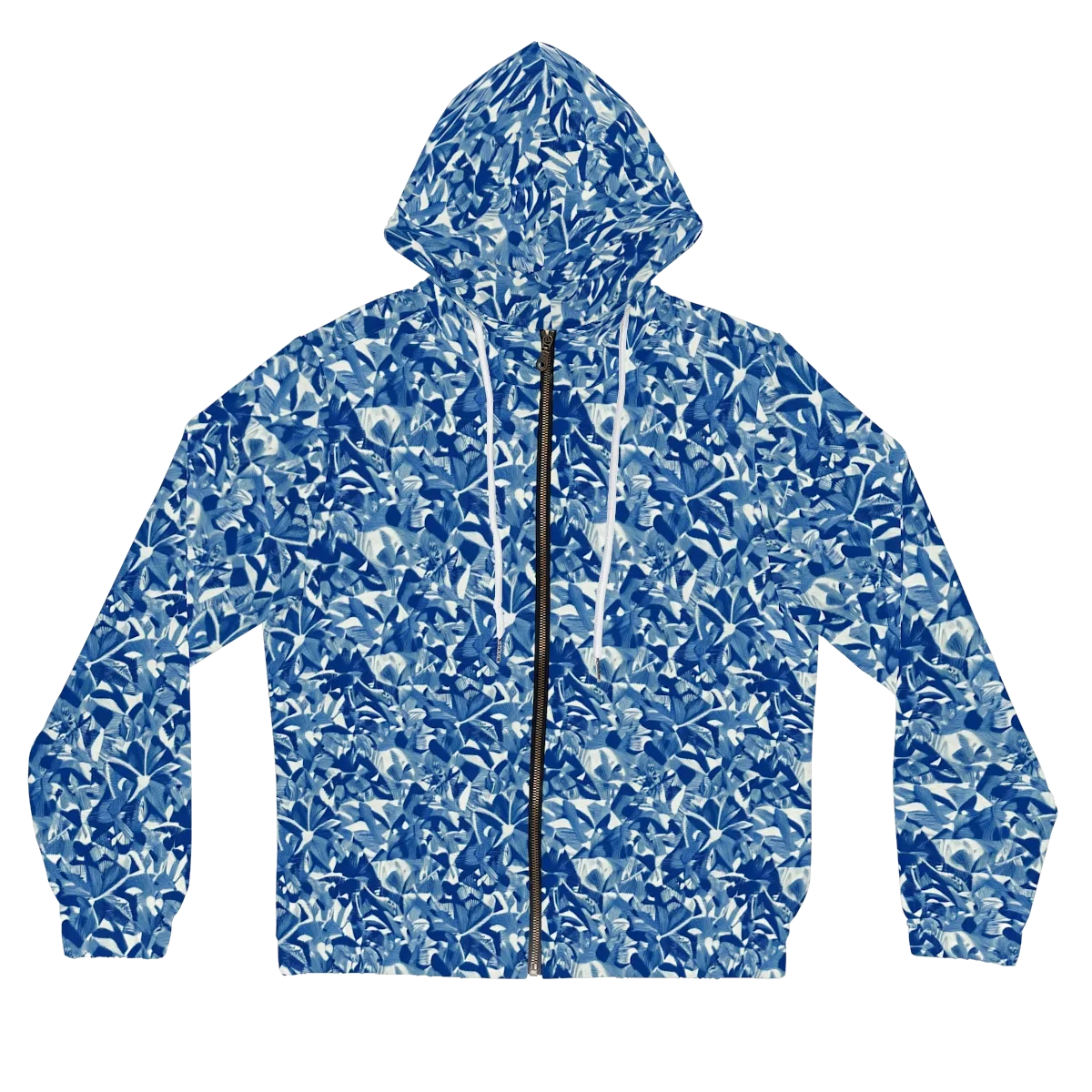Blue Orchard on Women's Full-Zip Hoodie — Front