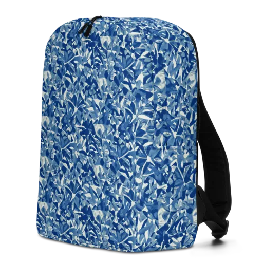 Blue Orchard on a Minimalist Backpack