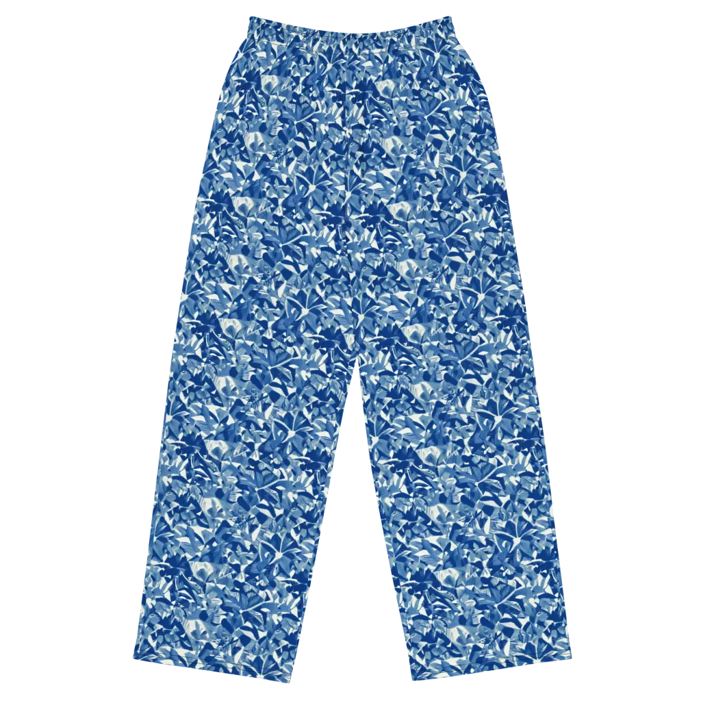 Blue Orchard on Wide-Leg Pants — Front