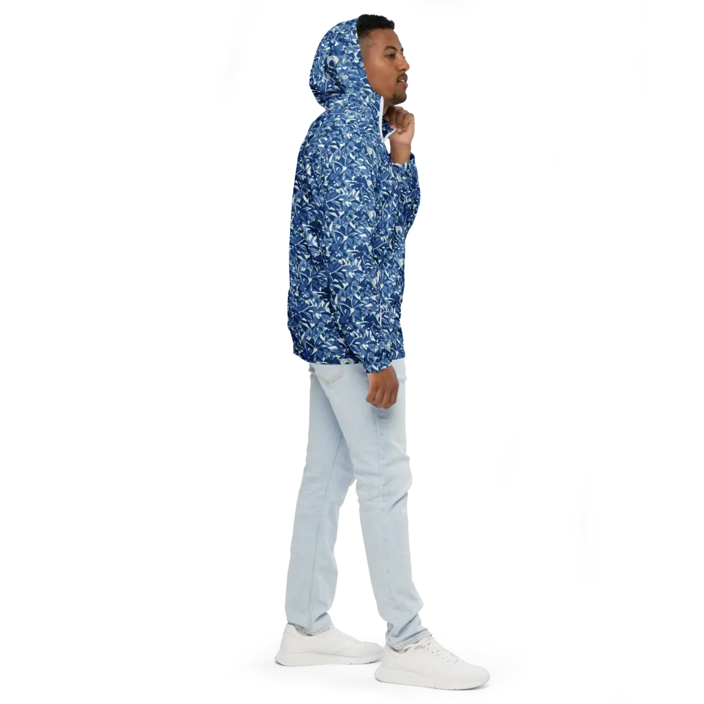 Blue Orchard on Men's Windbreaker — Right
