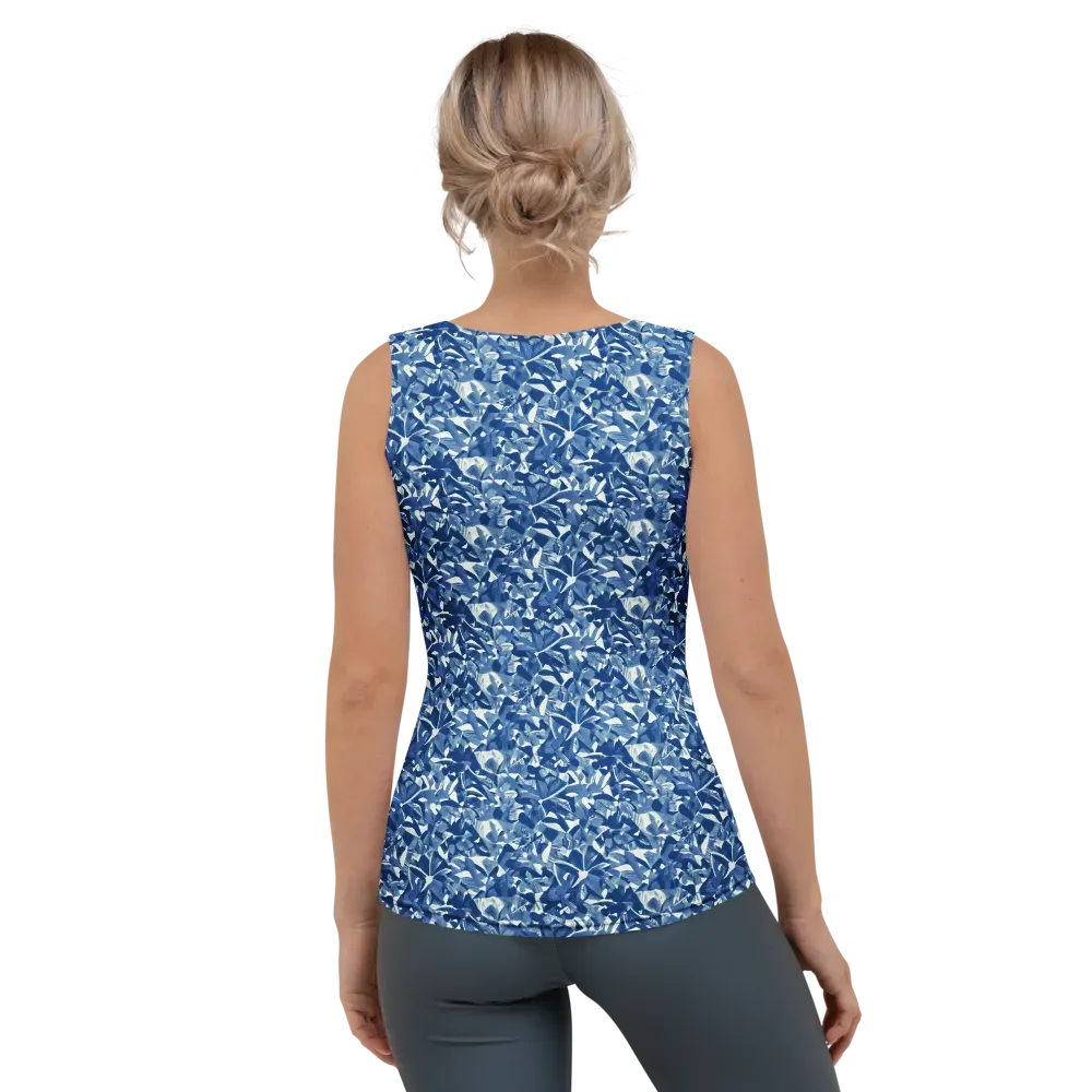 Blue Orchard on Women's Tank Top — Back