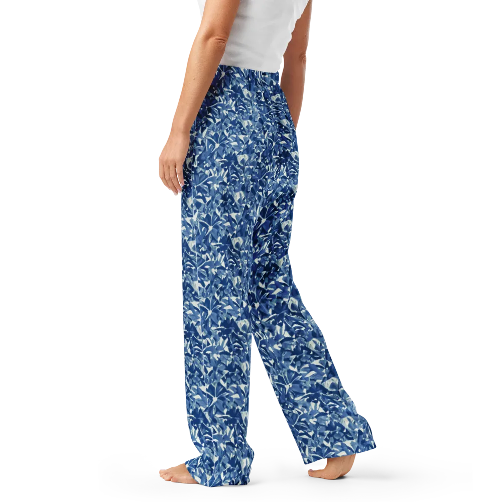 Blue Orchard on Women's Pajama Pants — Left