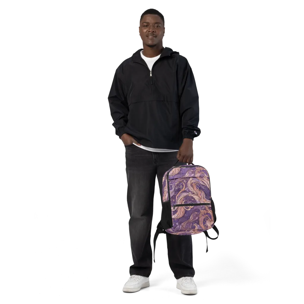 Amethyst Plume on Utility Backpack — Front