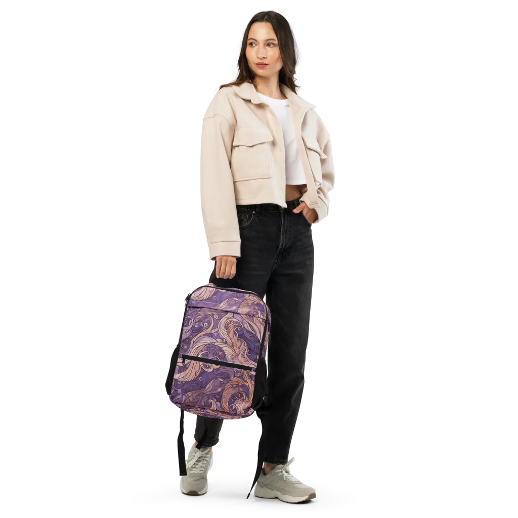 Amethyst Plume on Utility Backpack — Front