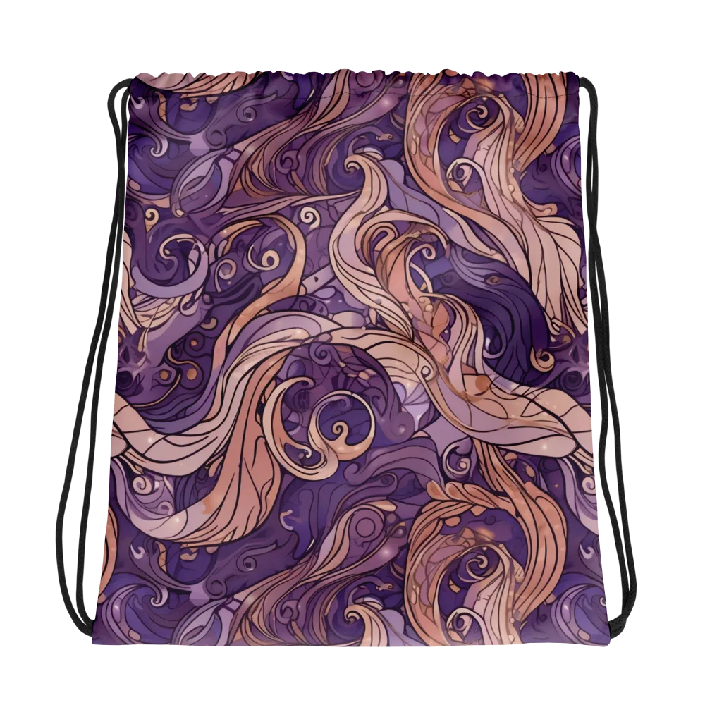 Amethyst Plume on Drawstring Bag — Photo