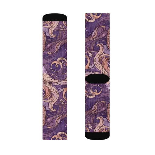 Amethyst Plume on a Socks