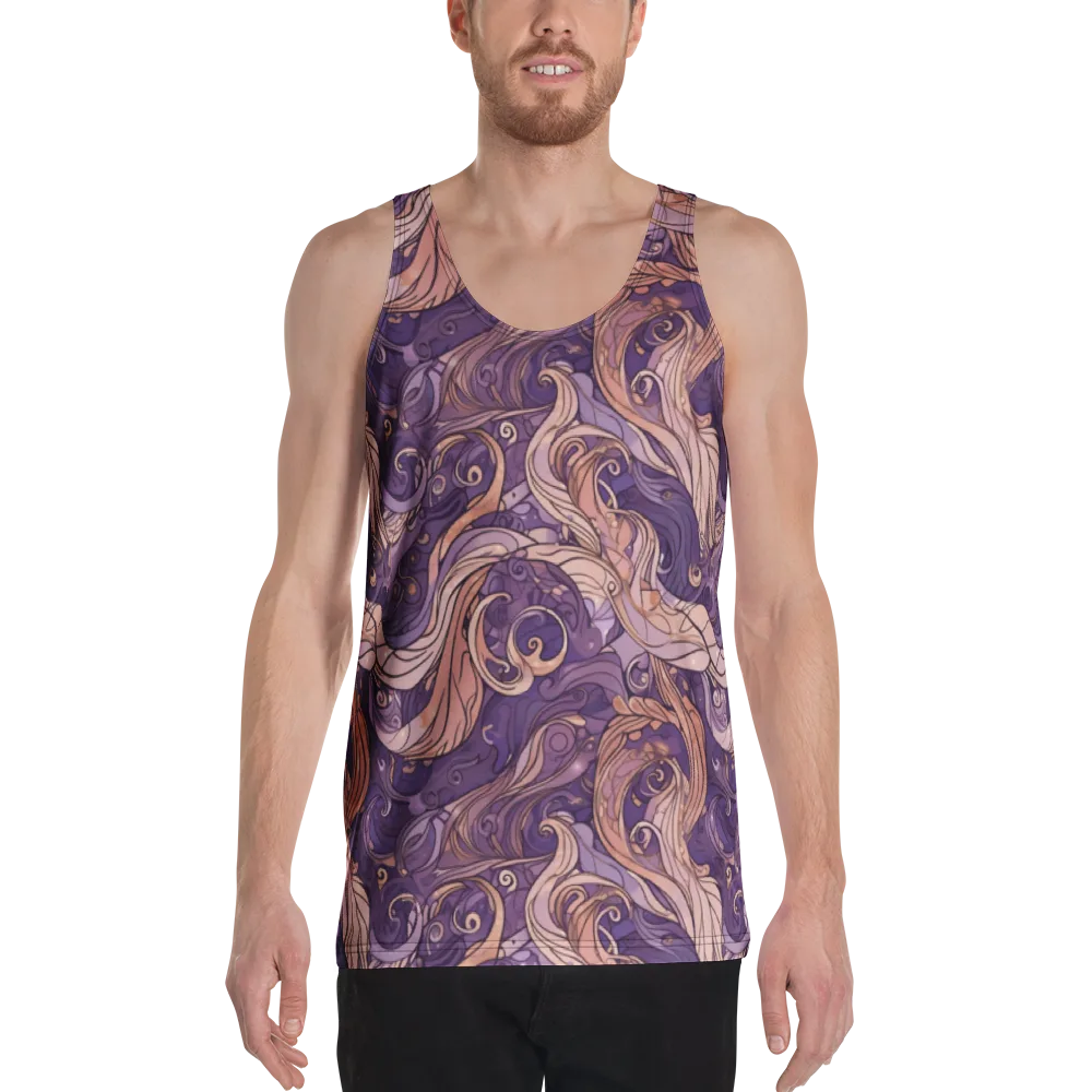 Amethyst Plume on Men's Tank Top — Front