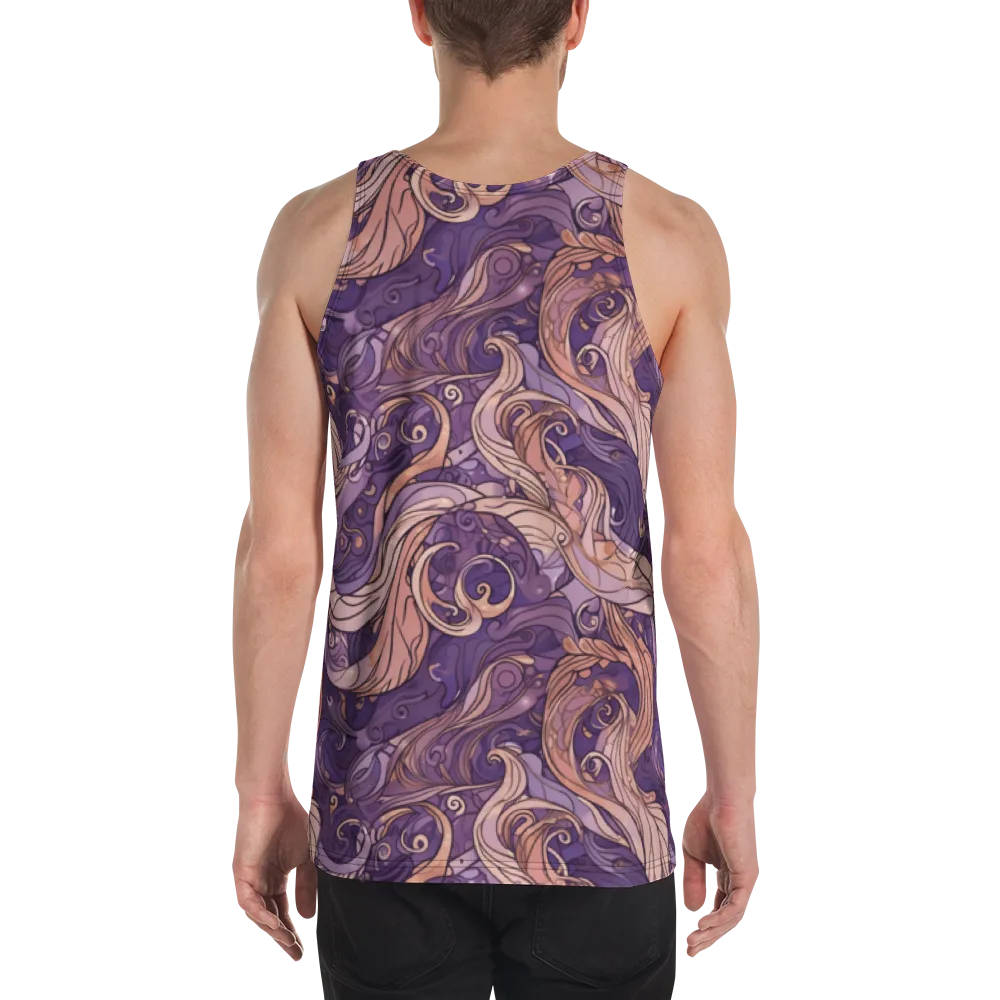 Amethyst Plume on Men's Tank Top — Back