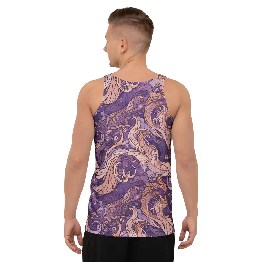 Amethyst Plume on Men's Tank Top — Back