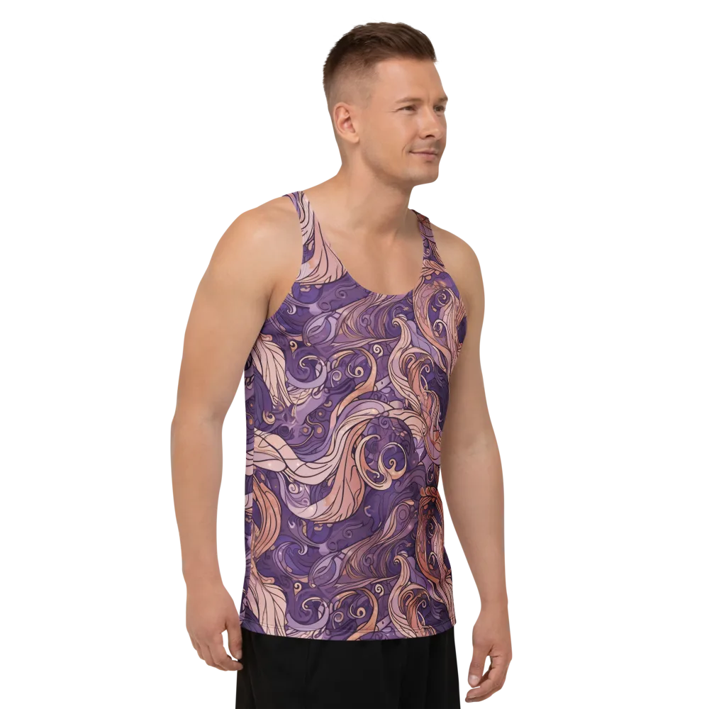 Amethyst Plume on Men's Tank Top — Right Front
